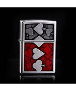 Gorgeous Rare Card Suits Emblem Zippo Lighter - $74.87 CAD