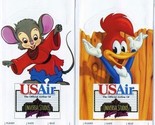 4 USAIR Universal Studios Ticket Jacket Woody Woodpecker JAWS King Kong - £28.45 GBP