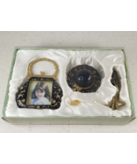 Trinket Hat Jewelry Box Photo Frame &amp; Shoe Photo Holder Gift Set Pewter - $348.57 MXN