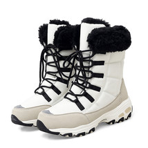 Ankle Boots for Women Winter Shoes Keep Warm Waterproof Snow Boots Ladies Lace-u - £56.82 GBP