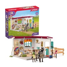 Schleich Horse Club  85-Piece Tack Room Playset, Toy Horse Stable Extension with - £73.74 GBP