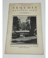 VTG Sequoia National Park California Book US Dept Interior 1936 Illustra... - $33.34 CAD