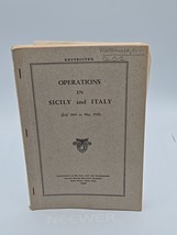 WWII US Army  West Point (USMA)- Operations in Sicily and Italy - dated 1945 - $68.66