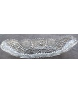 Vintage Pressed Glass Oblong Relish Dish - VGC - BEAUTIFUL DISH - ORNATE... - $40.73 CAD