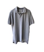 Eddie Bauer Polo Shirt Short-Sleeve Casual Shirt Gray Cotton Size TL - $278.12 MXN