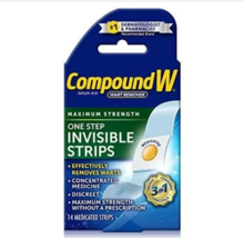 Compound W Maximum Strength One Step Invisible Wart Remover Strips 14 Count - £17.11 GBP