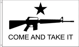2x3 Texas Come and Take It M4 AR15 Machine Gun Flag 2&#39;x3&#39; Banner grommets - £13.36 GBP