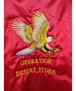 Vintage Military Operation Desert Storm Jacket SATIN&#39;S Men&#39;s Size XL Mad... - £23.58 GBP