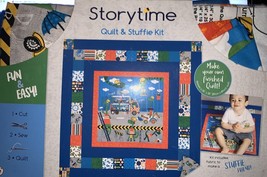 Jo-Ann Storytime, Cotton Fabric Quilt &amp; Stuffie Kit &quot;Dino Demo Day!&quot;, - $19.68