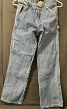 Boys Faded Glory Denim Jeans Cargo pants size 12 regular button zip fly ... - $23.26