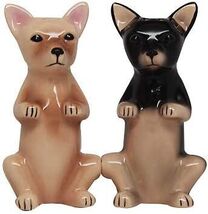 Ebros Attractives Salt and Pepper Shaker - Begging Chihuahua Set - $16.99