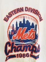 Mets S.S. 1986 World Champion T- Shirt  Starter Sz XL 46-48 VTG. White, ... - $85.50