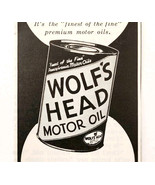 1958 Wolf&#39;s Head Motor Oil Advertisement Automobilia Refining Vintage E98F - $372.80 MXN