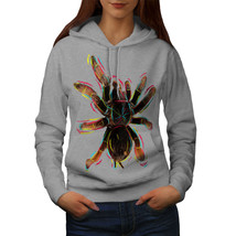 Wellcoda Rainbow Tarantula Womens Hoodie, Color Casual Hooded Sweatshirt - £29.06 GBP
