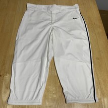Nike Vapor Select High Piped Baseball Game 3/4 Pant Men&#39;s XL White BQ902... - $22.54