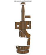 2004 Cobalt 240 Swim Platform Cockpit Pad Boat EVA Foam Faux Teak Deck Floor Mat - $950.00