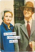 Anne Taintor Comic Postcard She Had Done A Fabulous Job With Him - £2.40 GBP