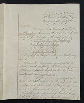 1865 antique CIVIL WAR handwritten BRIGADE SCHEDULE parade montgomer al ... - £112.92 GBP