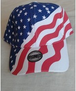 Lucky 7 USA American Pride Flag Hat Stars And Stripes Adjustable - $14.50
