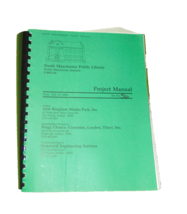 North Manchester Indiana Public Library Project Manual July 27 1994 Thicker - $13.37