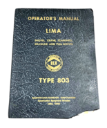 Lima Type 803 Shovel Crane Clamshell Dragline Pull Crawler Owner Operator Manual - $112.49