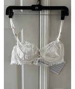 La Perla Off White Balconette Bra W Leavers Lace Trim 38B NWT - $1,640.38 MXN