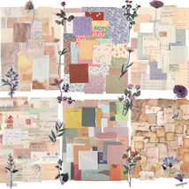 445 PCS Vintage Scrapbook Paper Journaling Scrapbooking Supplies Kit  - $13.43