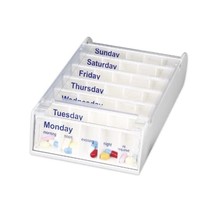 Anabox Weekly Pill Organiser - White  - €36,10 EUR