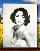 Elizabeth Taylor Black And White 8x10 Picture Celebrity Print - $115.08 MXN