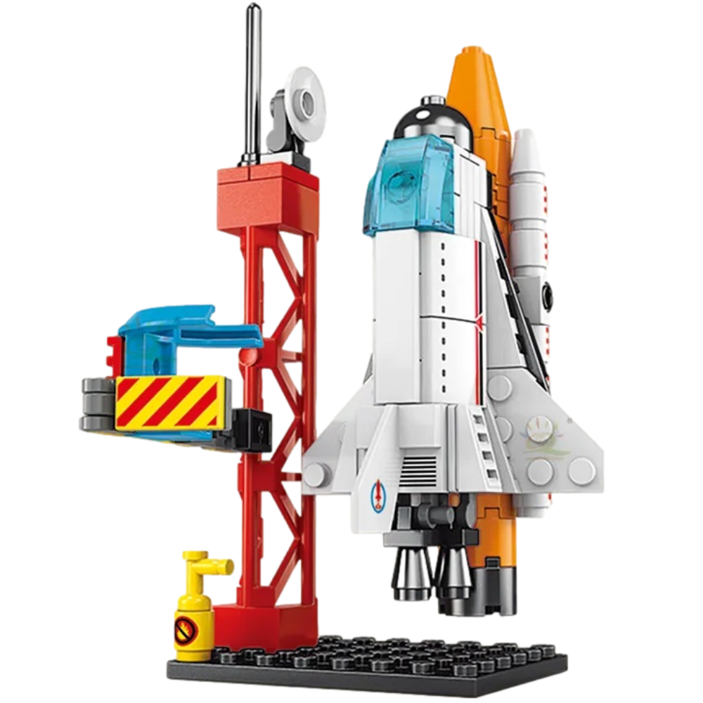 107 pcs Space Shuttle Building Block Set – Mini Rocket Launch Pad with S... - $12.95