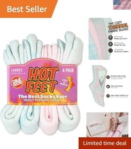 Warm Winter Hiking Socks for Women - 4 Pack with Moisture-Wicking Insula... - $54.00