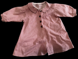 American Girl Coat Doll Kirsten Clothes Red White Housecoat - $20.00