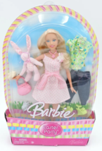 Barbie Easter Pink Dress w Doll Bunny Rabbit Plush Pet 2006 Mattel New NIB K8895 - £31.35 GBP
