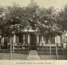 Hon Bryan Lincoln Home View 1900 Print New Declaration History Struggle ... - $550.13 MXN