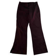 Y2K Sharkskin Pants No Boundaries Jrs 13 Maroon Iridescent Vtg Straight ... - £39.76 GBP