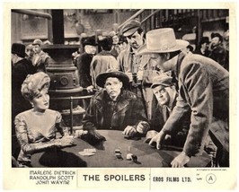 The Spoilers 1942 Marlene Dietrich John Wayne gamble in saloon bar 8x10 photo - $9.75