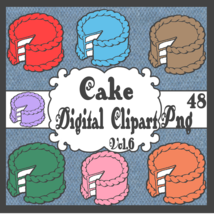 Cake Digital Clipart Vol.6 - $1.25