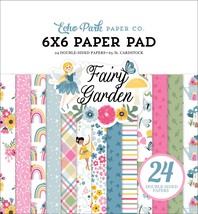 Echo Park Double-Sided Paper Pad 6&quot;X6&quot;-Fairy Garden FG338023 - £13.28 GBP