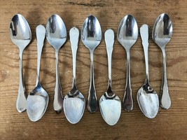 Set Lot 9 Vtg Mid Century WMF Cromargan Stainless Flatware Dessert Spoon... - $2,701.09 MXN