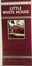 Vintage Little White House Brochure Franklin Roosevelt Warm Springs Geor... - $12.86
