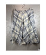 Lauren Ralph Lauren Skirt Womens Gray Beige Plaid Tartan A Line Size 6 NWT  - $652.13 MXN