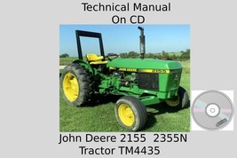 John Deere 2155  2355N Tractors Repair Technical Manual TM4435 On CD - £15.15 GBP