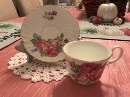 ALLYN NELSON COLLECTION FINE BONE CHINA TEA CUP AND SAUCER MADE IN ENGLAND - $12.86