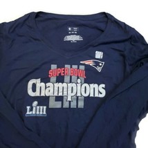 NFL New England Patriots Long Sleeve Shirt Womens S M 2XL Super Bowl LII... - £6.73 GBP
