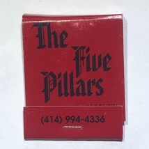 Five Pillars Supper Club Lounge Random Lake Wisconsin Match Book Matchbox - £3.89 GBP