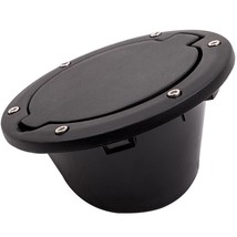 Fuel Filler Door Cover Gas Tank Cap For Jeep Wrangler JK 07-18 Unlimited Black - £52.13 GBP