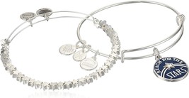 Alex and Ani Reach for The Stars Set of 2 Bangle Bracelet Expandable - £35.52 GBP