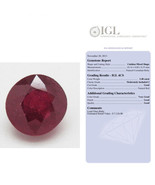 Ruby Gemstone Red Color Cushion Cut Treated Precious Stone Loose IGL 5.4... - £651.81 GBP
