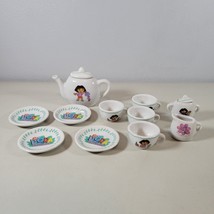 Dora The Explorer Porcelain Mini Tea Party Set 11 Pieces Viacom Toy 2006 VTG - £10.67 GBP