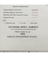 1975 Cut Bank MT Montana Alberta Quadrangle 1:100K Scale Map Planimetric... - $9.49